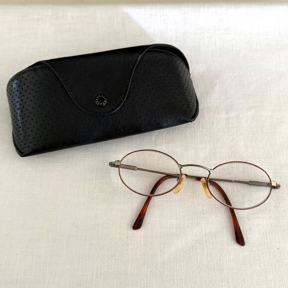 Ralph Lauren Accessories - Y2K Polo Ralph Lauren Classic 202 Oval Eyeglass Frames with Case Italy Metal